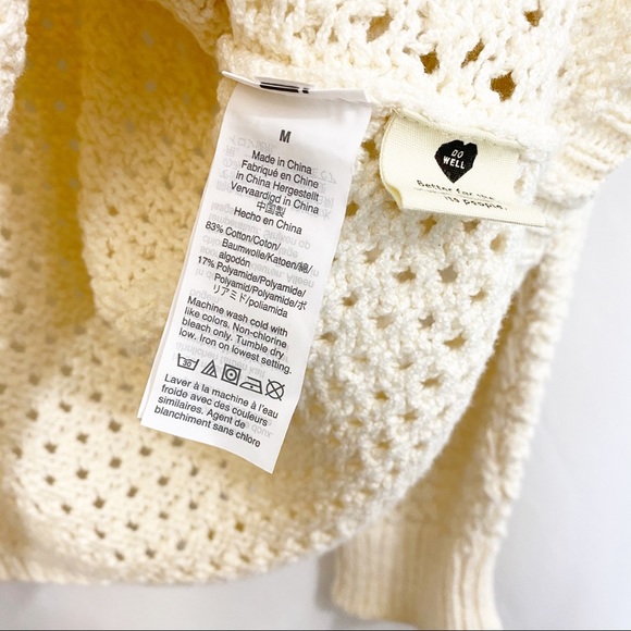 NEW Madewell Open Stitch Austen Knit Sweater Top - Picture 9 of 11